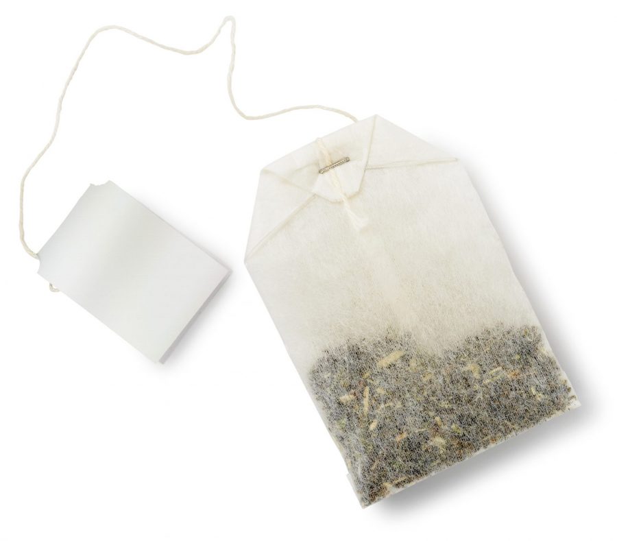 CBD oil infused tea bag